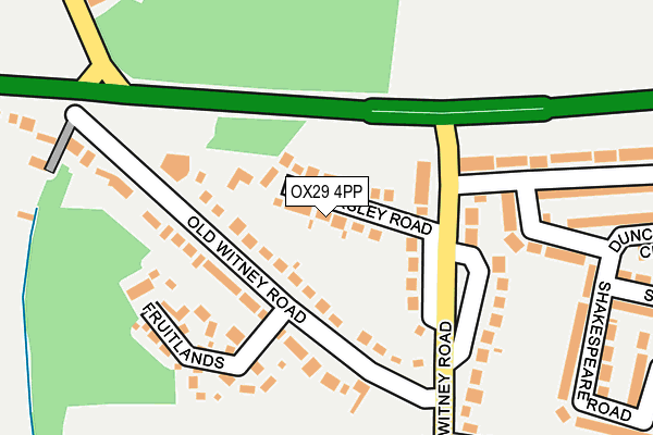 OX29 4PP map - OS OpenMap – Local (Ordnance Survey)