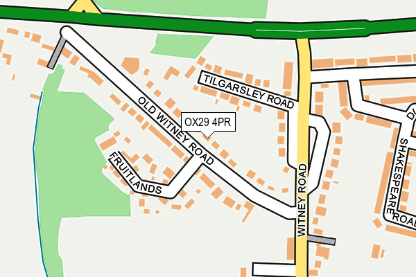 OX29 4PR map - OS OpenMap – Local (Ordnance Survey)