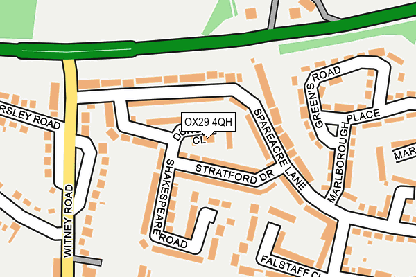 OX29 4QH map - OS OpenMap – Local (Ordnance Survey)