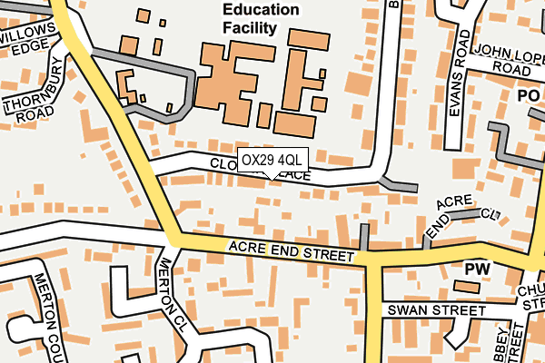 OX29 4QL map - OS OpenMap – Local (Ordnance Survey)