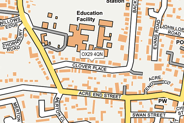 OX29 4QN map - OS OpenMap – Local (Ordnance Survey)
