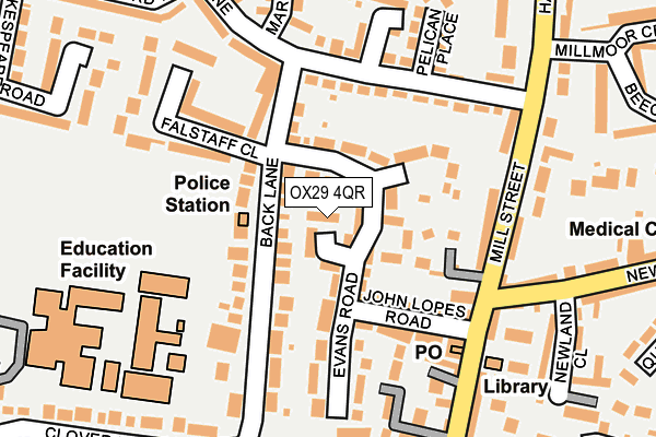 OX29 4QR map - OS OpenMap – Local (Ordnance Survey)