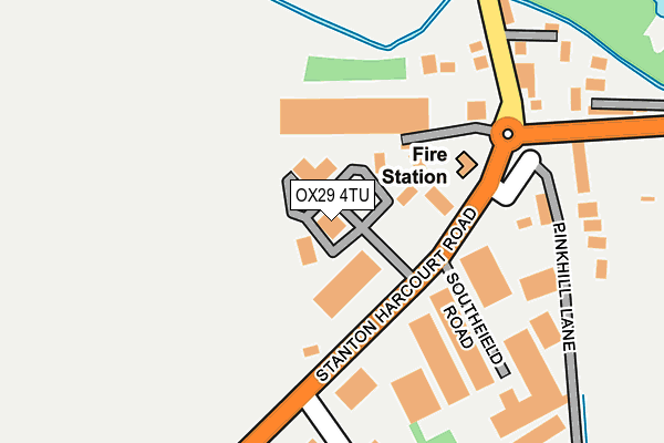 OX29 4TU map - OS OpenMap – Local (Ordnance Survey)