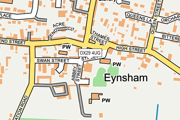 OX29 4UG map - OS OpenMap – Local (Ordnance Survey)