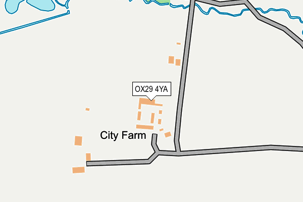 OX29 4YA map - OS OpenMap – Local (Ordnance Survey)