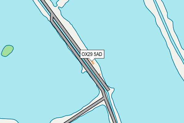 OX29 5AD map - OS OpenMap – Local (Ordnance Survey)