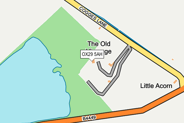 OX29 5AH map - OS OpenMap – Local (Ordnance Survey)