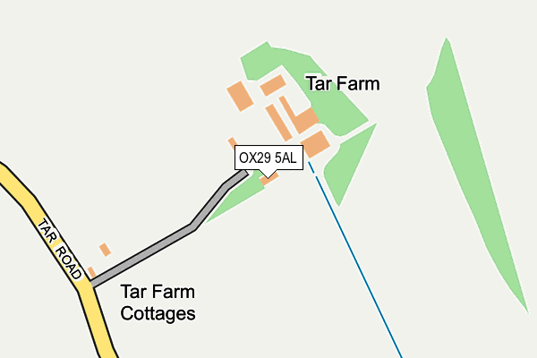 OX29 5AL map - OS OpenMap – Local (Ordnance Survey)