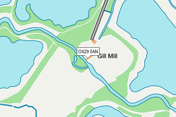 OX29 5AN map - OS OpenMap – Local (Ordnance Survey)