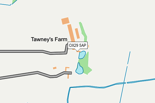 OX29 5AP map - OS OpenMap – Local (Ordnance Survey)