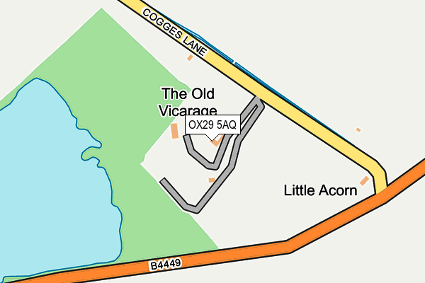 OX29 5AQ map - OS OpenMap – Local (Ordnance Survey)