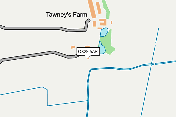 OX29 5AR map - OS OpenMap – Local (Ordnance Survey)