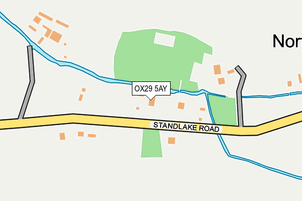 OX29 5AY map - OS OpenMap – Local (Ordnance Survey)
