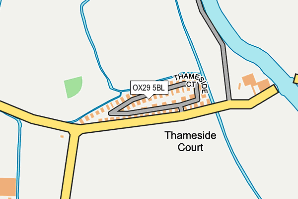 OX29 5BL map - OS OpenMap – Local (Ordnance Survey)