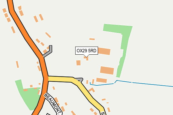 OX29 5RD map - OS OpenMap – Local (Ordnance Survey)