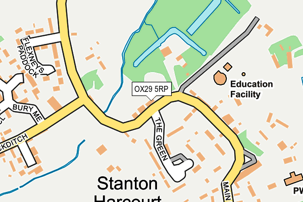 OX29 5RP map - OS OpenMap – Local (Ordnance Survey)