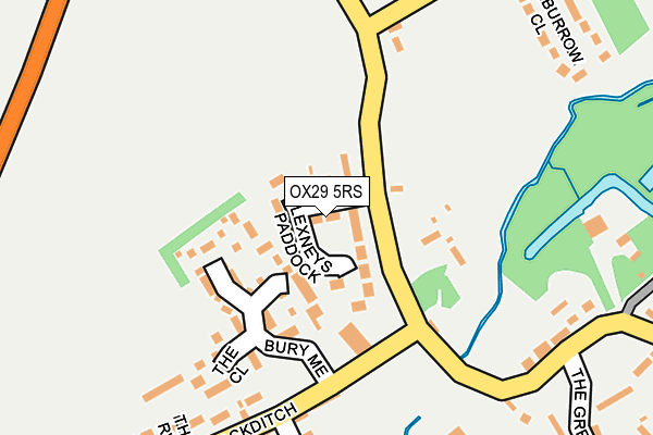 OX29 5RS map - OS OpenMap – Local (Ordnance Survey)