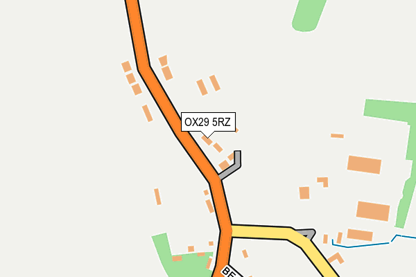 OX29 5RZ map - OS OpenMap – Local (Ordnance Survey)