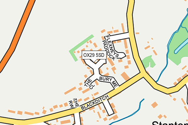 OX29 5SD map - OS OpenMap – Local (Ordnance Survey)