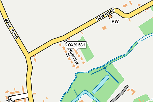 OX29 5SH map - OS OpenMap – Local (Ordnance Survey)