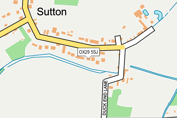 OX29 5SJ map - OS OpenMap – Local (Ordnance Survey)