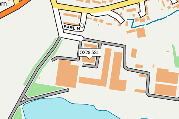 OX29 5SL map - OS OpenMap – Local (Ordnance Survey)