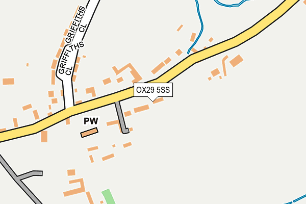 OX29 5SS map - OS OpenMap – Local (Ordnance Survey)