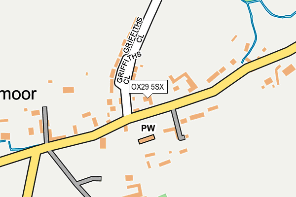 OX29 5SX map - OS OpenMap – Local (Ordnance Survey)