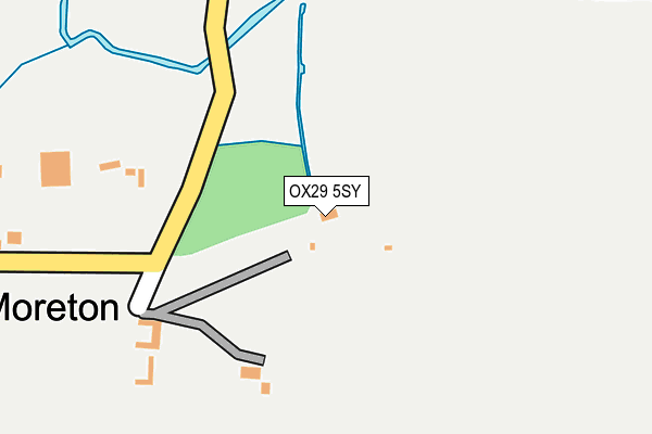 OX29 5SY map - OS OpenMap – Local (Ordnance Survey)