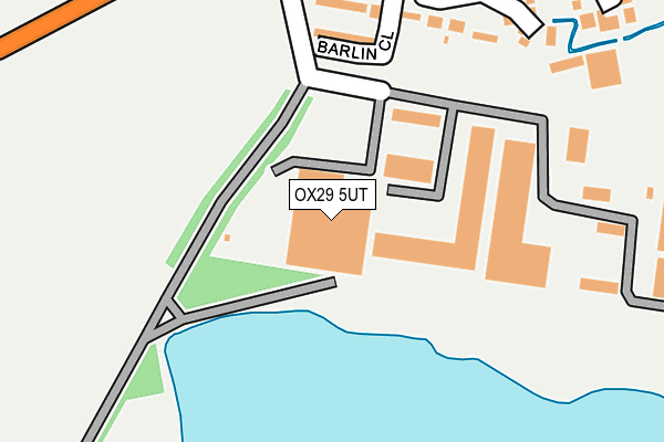 OX29 5UT map - OS OpenMap – Local (Ordnance Survey)