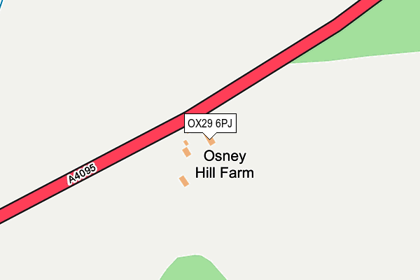 OX29 6PJ map - OS OpenMap – Local (Ordnance Survey)