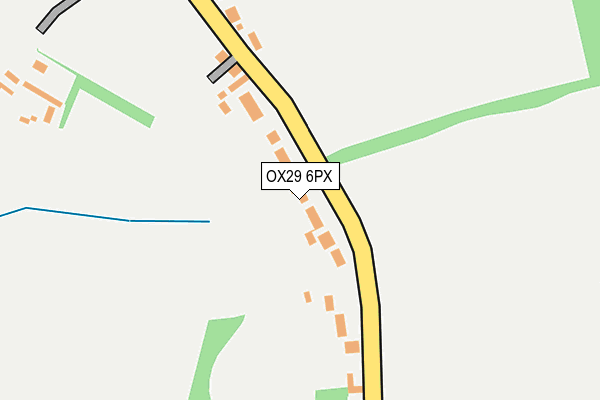 OX29 6PX map - OS OpenMap – Local (Ordnance Survey)