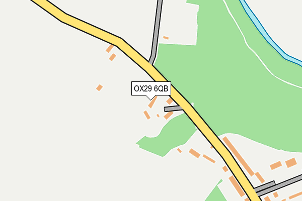 OX29 6QB map - OS OpenMap – Local (Ordnance Survey)