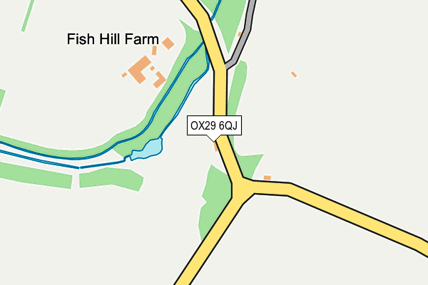 OX29 6QJ map - OS OpenMap – Local (Ordnance Survey)