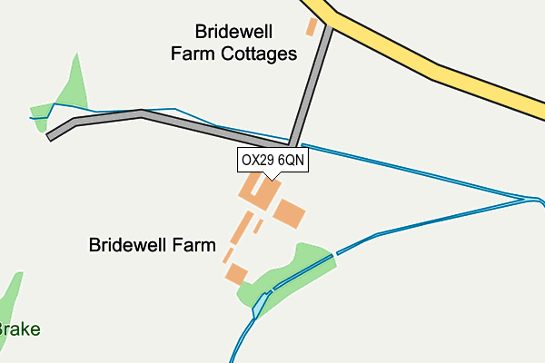 OX29 6QN map - OS OpenMap – Local (Ordnance Survey)