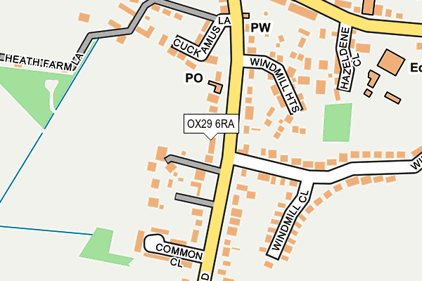 OX29 6RA map - OS OpenMap – Local (Ordnance Survey)