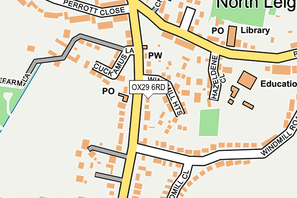OX29 6RD map - OS OpenMap – Local (Ordnance Survey)