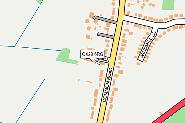 OX29 6RG map - OS OpenMap – Local (Ordnance Survey)