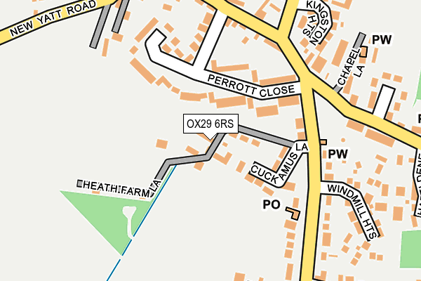 OX29 6RS map - OS OpenMap – Local (Ordnance Survey)