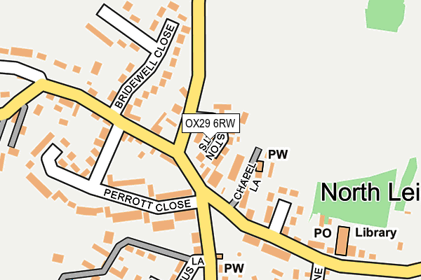 OX29 6RW map - OS OpenMap – Local (Ordnance Survey)