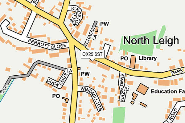 OX29 6ST map - OS OpenMap – Local (Ordnance Survey)