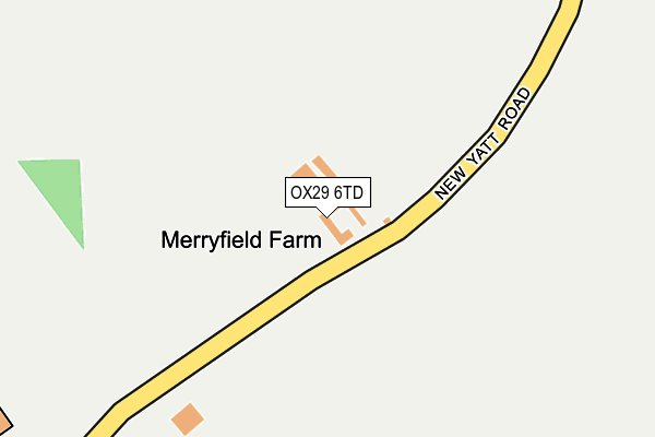 OX29 6TD map - OS OpenMap – Local (Ordnance Survey)