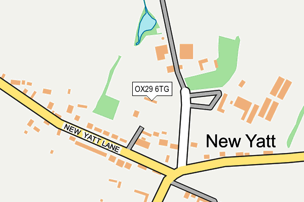 OX29 6TG map - OS OpenMap – Local (Ordnance Survey)