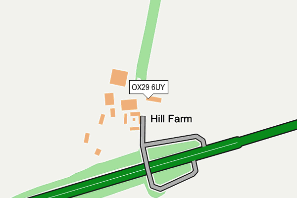 OX29 6UY map - OS OpenMap – Local (Ordnance Survey)