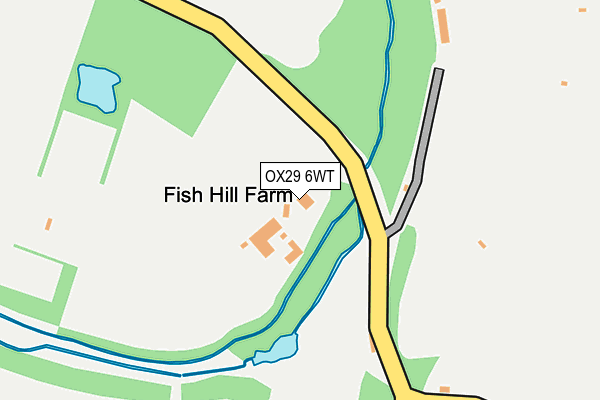 OX29 6WT map - OS OpenMap – Local (Ordnance Survey)