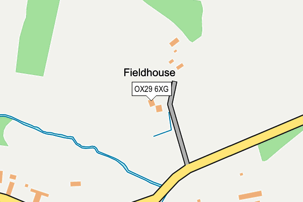 OX29 6XG map - OS OpenMap – Local (Ordnance Survey)