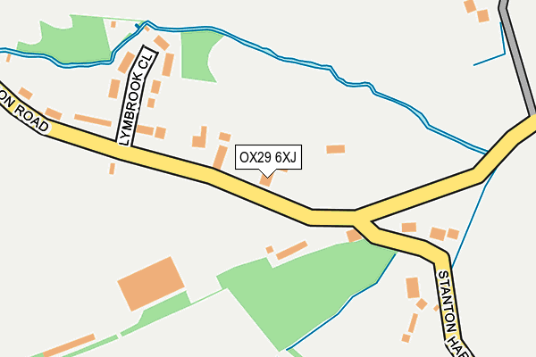 OX29 6XJ map - OS OpenMap – Local (Ordnance Survey)