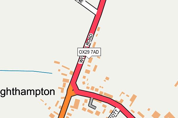 OX29 7AD map - OS OpenMap – Local (Ordnance Survey)