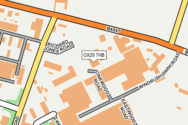 OX29 7HB map - OS OpenMap – Local (Ordnance Survey)