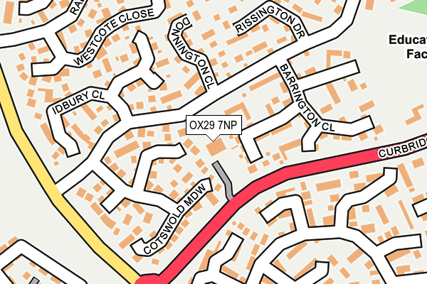 OX29 7NP map - OS OpenMap – Local (Ordnance Survey)
